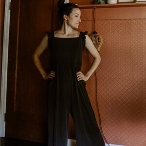 Anthropologie Ribbed Cozy Jumpsuit